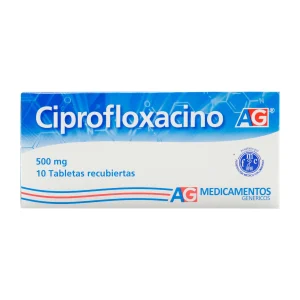 CIPROFLOXACINO 500 MG 10 TABLETAS AG