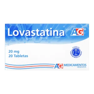LOVASTATINA 20 MG 20 TABLETAS AG