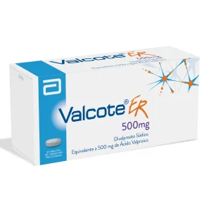 VALCOTE ER 500 MG 30 TABLETAS (M) ACIDO VALPROICO