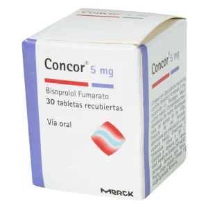 CONCOR 5 MG 30 TABLETAS (M) BISOPROL FUMARATO