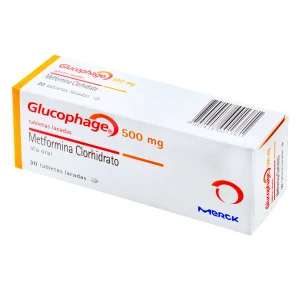 GLUCOPHAGE 500 MG 30 TABLETAS (M) METFORMINA
