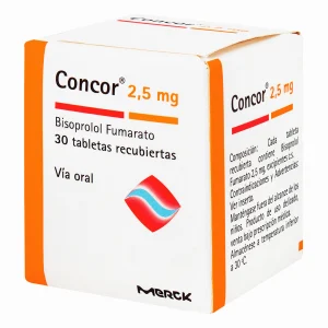 CONCOR 2.5 MG 30 TABLETAS (T) (M) BISOPROL FUMARATO