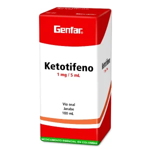 KETOTIFENO 1 MG JARABE 100 ML GF KETOTIFENO