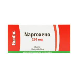 NAPROXENO 250 MG 10 CAPSULAS GF