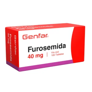 FUROSEMIDA 40 MG 100 TABLETAS GF FUROSEMIDA