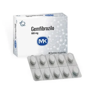 GEMFIBROZILO 600 MG 20 TABLETAS MK GEMFIBROZILO