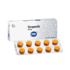VERAPAMILO 120 MG 30 TABLETAS MK VERAPAMILO