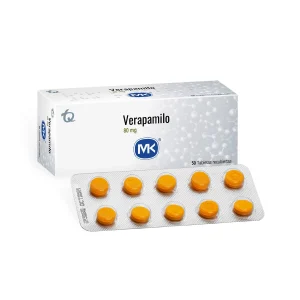 VERAPAMILO 80 MG 50 TABLETAS MK VERAPAMILO