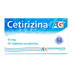 Tienda 11 CETIRIZINA 10 MG 10 TABLETAS AG