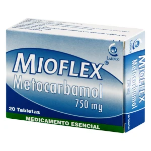 MIOFLEX 750 MG 20 TABLETAS METOCARBAMOL