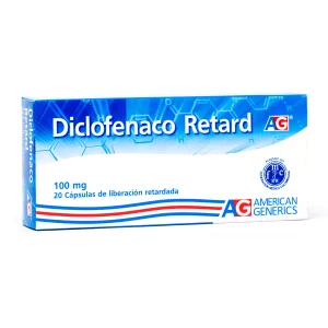 DICLOFENACO RETARD 100 MG 20 CAPSULAS AG