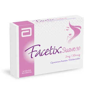 FACETIX SUAVE 30 MG 28 TABLETAS CIPROTERONA/ ETINILESTRADIOL