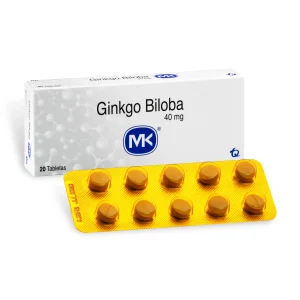 GINKGO BILOBA 40 MG 20 TABLETAS MK GINKGO BILOBA