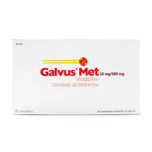 GALVUS MET 50 MG/500 MG 28 COMP (M) VILDAGLIPTINA-METFORMINA