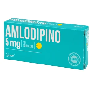 AMLODIPINO 5 MG 10 TABLETAS LP AMLODIPINO
