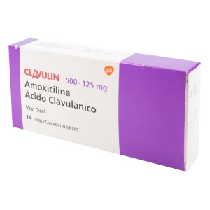 CLAVULIN 500 MG 14 TABLETAS AMOXICILINA+ACIDO CLAVULANICO