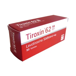 TIROXIN 62 MCG 50 TABLETAS LEVOTIROXINA SODICA