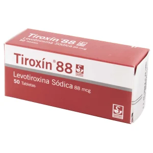 TIROXIN 88 MCG 50 TABLETAS LEVOTIROXINA SODICA