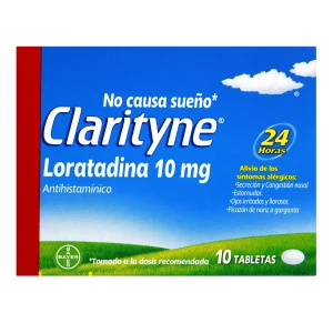 CLARITYNE 10 MG 10 TABLETAS LORATADINA