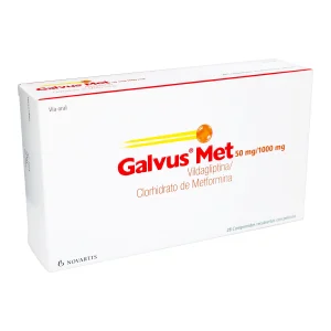 GALVUS MET 50 MG/1000 MG 28 COMP.(M) VILDAGLIPTINA-METFORMINA