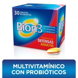 BION 3 30 TABLETAS RECUBIERTAS VITAMINAS Y MINERALES