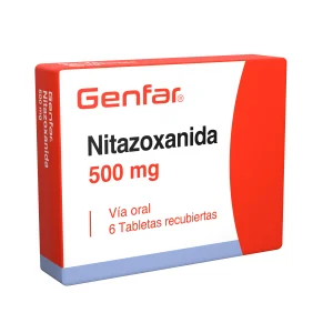 NITAZOXANIDA 500 MG 6 TBS GF