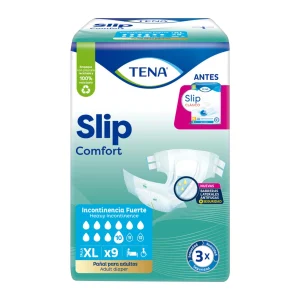 PAN.TENA SLIP TALLA XL.9 UDS PAÑALES