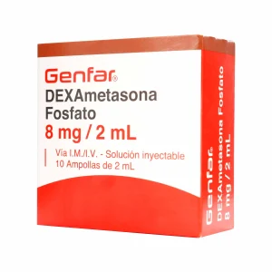 DEXAMETASONA 8 MG 2 ML 10 AMPOLLAS GF