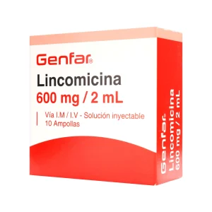 LINCOMICINA 600 MG 10 AMPOLLAS W LINCOMICINA