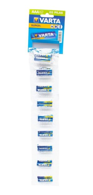 PILA VARTA CARBON AAA TIRA 20 UDS PILAS