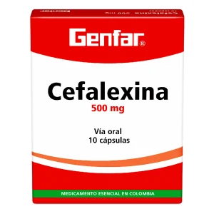 CEFALEXINA 500 MG 10 TABLETAS GF