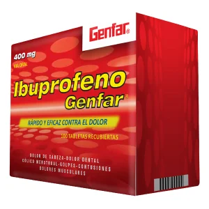 IBUPROFENO 400 MG 100 TABLETAS GF IBUPROFEN