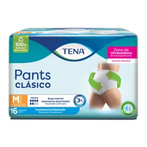 TENA PANTS CLASICO MEDIUM 16 UDS PAÑALES