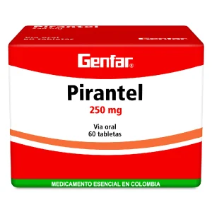 PAMOATO PIRANTEL 250 MG 60 TABLETAS GF PIRANTEL