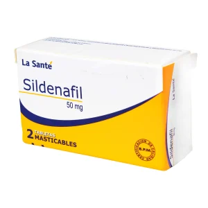 SILDENAFIL MASTICABLE 50 MG  2 TABLETAS LS
