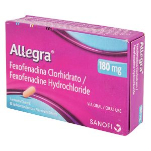 ALLEGRA 180 MG 10 TABLETAS (M) FEXOFENADINA