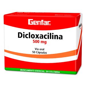 DICLOXACILINA 500 MG 50 CAPSULAS GF DICLOXACILINA