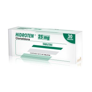 HIDROTEN 25 MG 30TABLETAS CLORTALIDONA