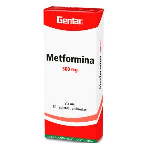 METFORMINA 500 MG 30 TABLETAS GF