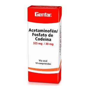 ACETAMINOFEN/ CODEINA 325/30 MG 10 TABLETAS GF