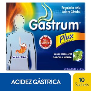 GASTRUM PLUS MENTA 10 SACHETS 10 ML HIDROTALCITA
