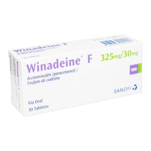 WINADEINE F 325/30 MG 30 TABLETAS ACETAMINOFEN+CODEINA