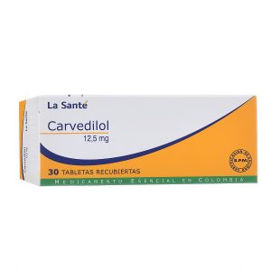 CARVEDILOL12.5 MG 30 TABLETAS LS(M)14820 CARVEDILOL