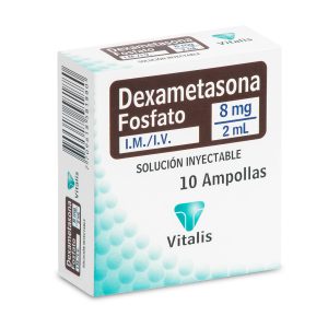 DEXAMETASONA 8 MG/2 ML 10 AMP VT
