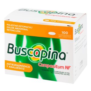 BUSCAPINA NF COMPOSITUM 325/10MG 100 TBS HIOSCINA BUTIL BROMURO-PARACETAMOL