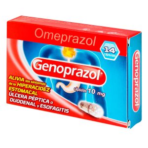 GENOPRAZOL 10 MG 14 CAPSULAS OMEPRAZOL