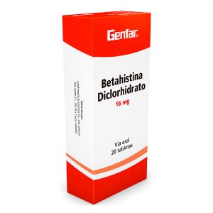 BETAHISTINA 16MG 20TABLETAS GF