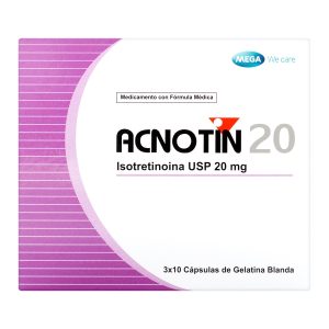 Tienda 23 ACNOTIN 20 MG (ISOTRETINOINA) 30 CAP ISOTRETINOINA