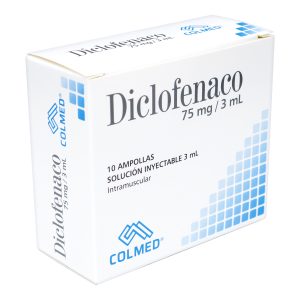 DICLOFENACO 75 MG/3 ML 10 AMP PC