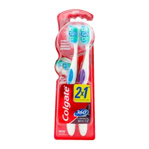CEP.COLGATE 360 LUMINOUS MEDIO 2X1 CEPILLOS